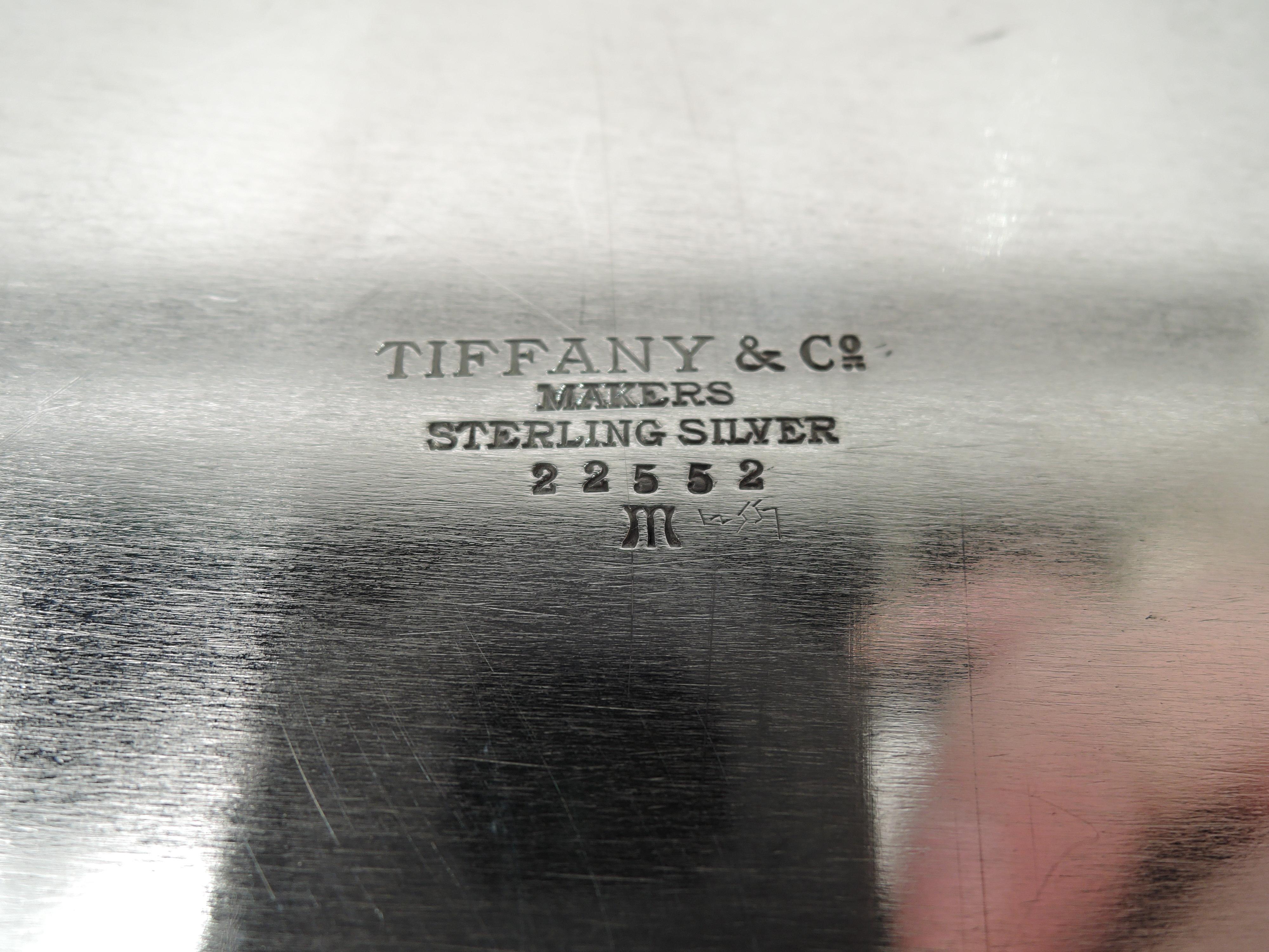 20th Century Tiffany American Modern Sterling Silver Rectangular Serving Tray