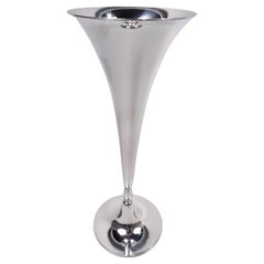 Tiffany American Modern Sterling Silver Vase