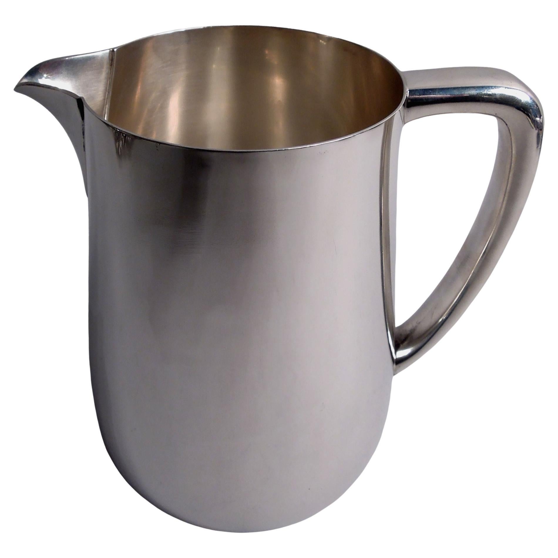 Tiffany American Modern Sterling Silver Water Pitcher in vendita