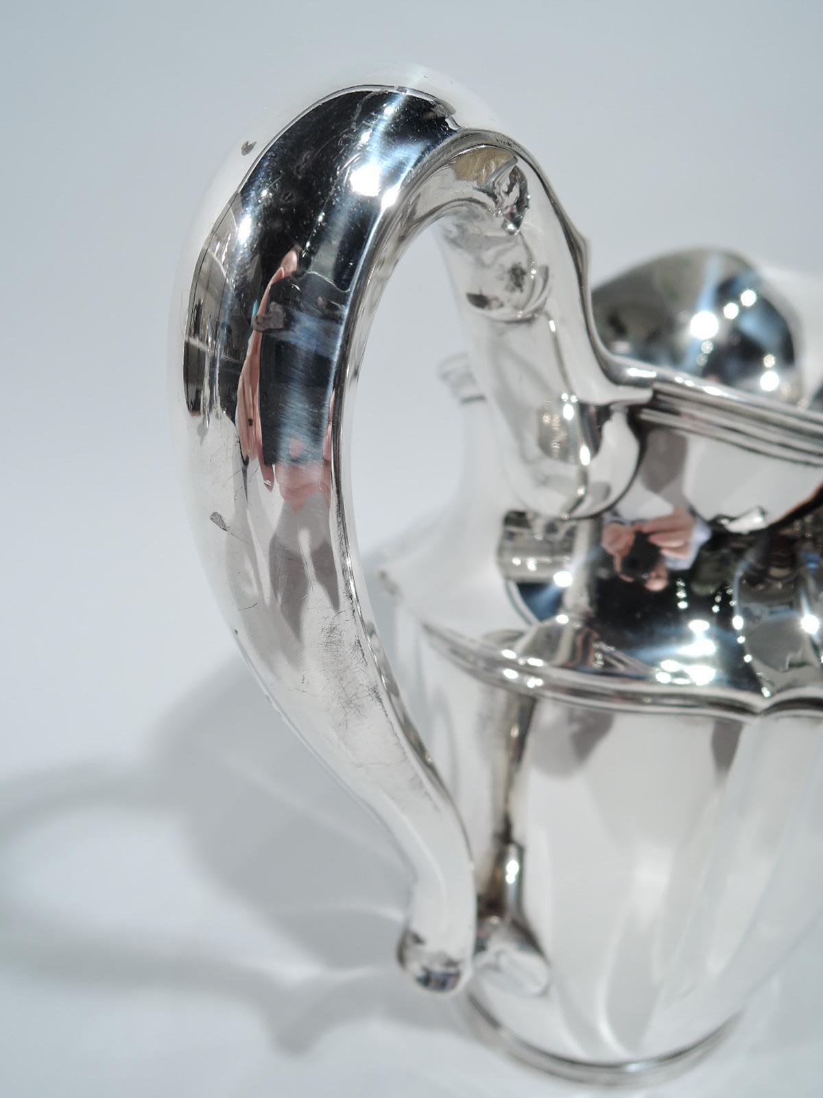 Tiffany American Sterling Silver Heavy and Traditional Water Pitcher In Excellent Condition In New York, NY