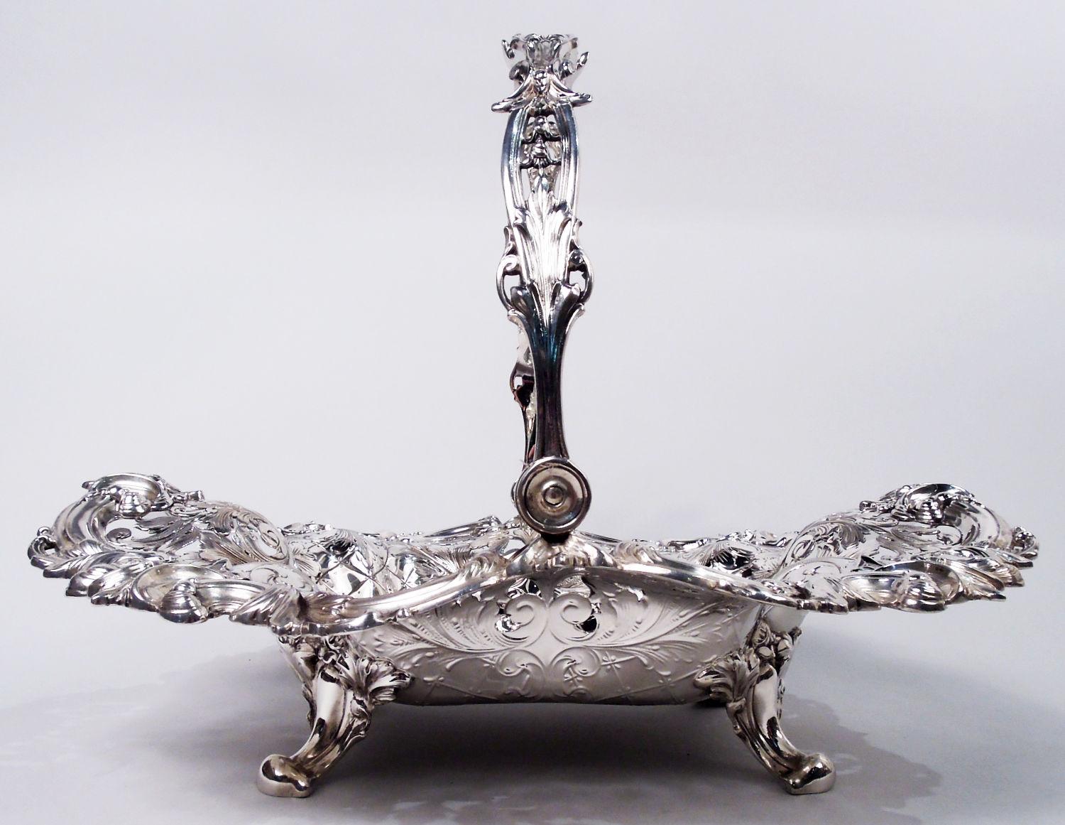 Cesta victoriana americana Tiffany de plata de ley clásica en Bueno estado para la venta en New York, NY