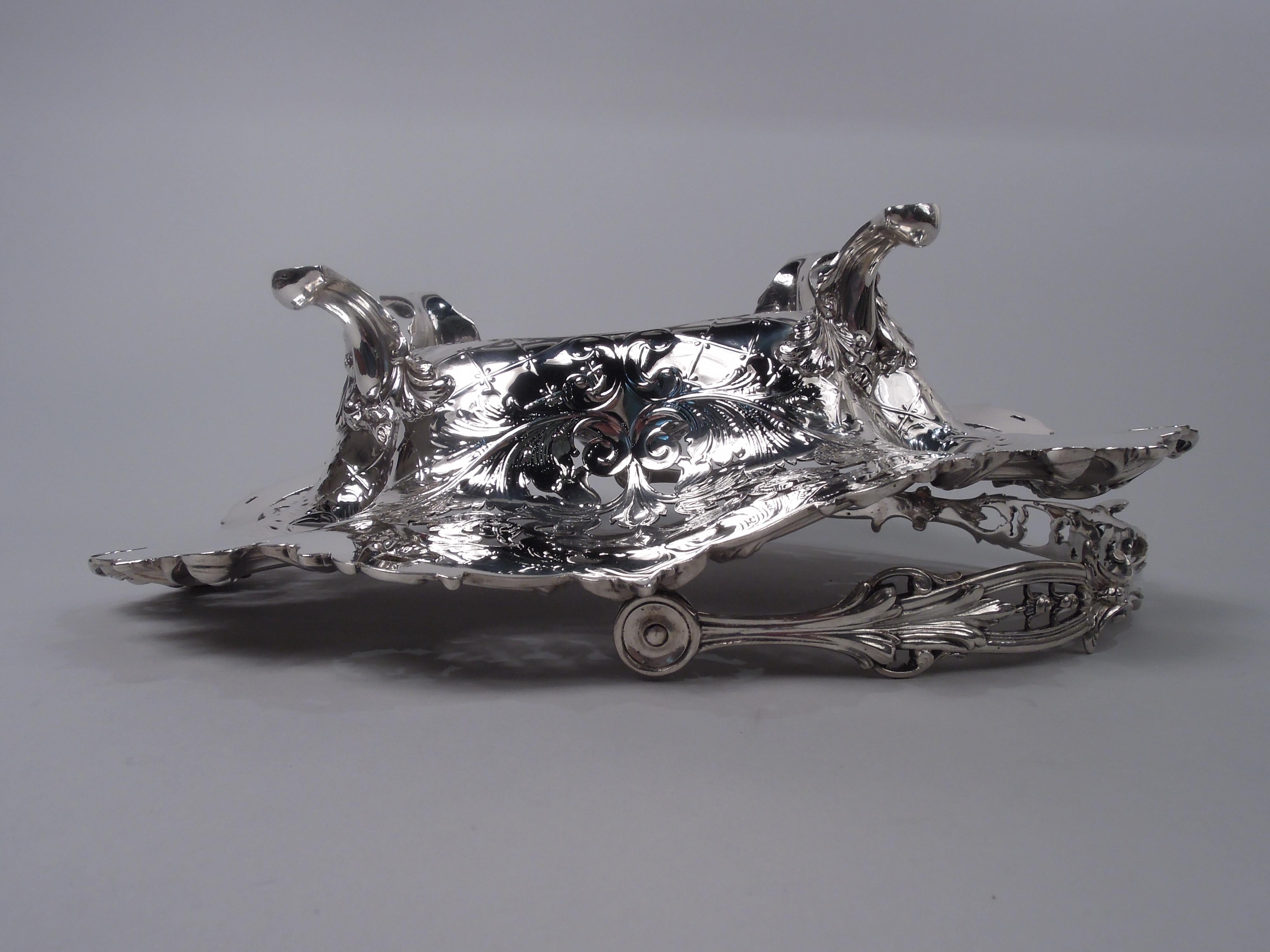 Cesta victoriana americana Tiffany de plata de ley clásica en venta 2