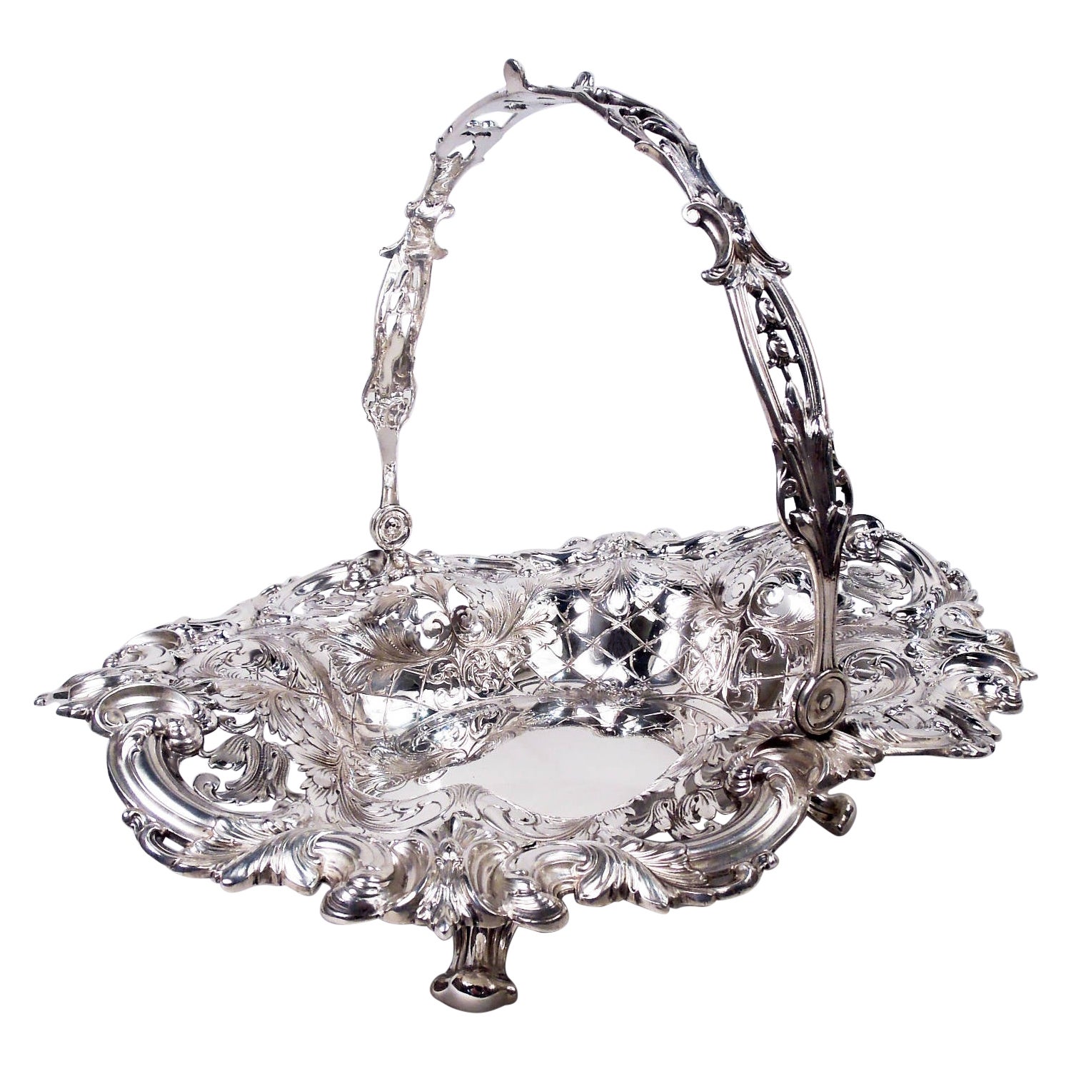 Tiffany American Victorian Classical Sterling Silver Basket