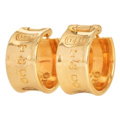 Tiffany &amp; Co. 1837 Collection 18K Yellow Gold Hoop Earrings