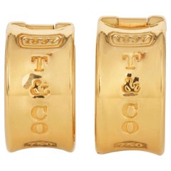 Tiffany & Co. Collezione 1837 Orecchini a cerchio in oro giallo 18K