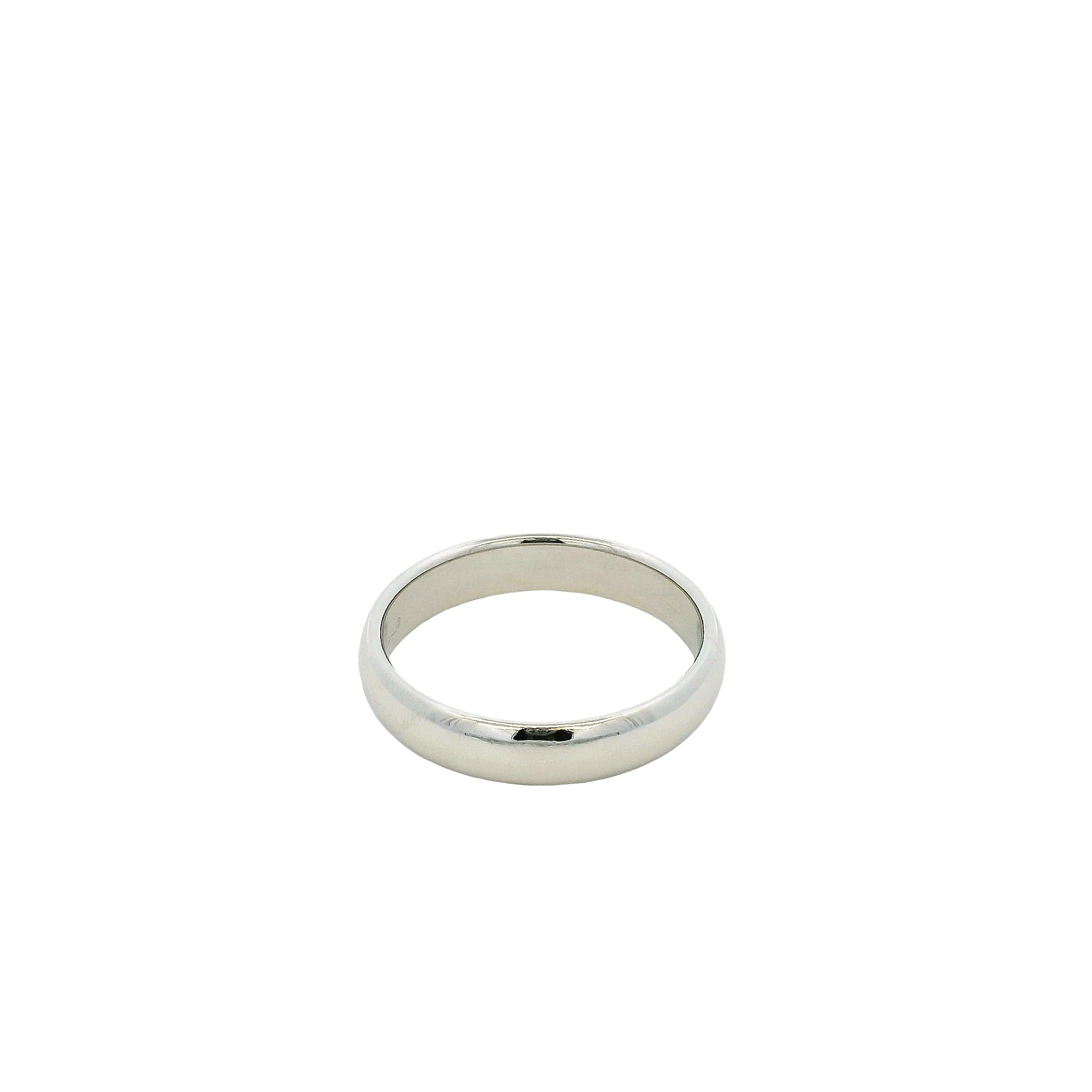 Tiffany & Co. Fede nuziale in platino in vendita 4