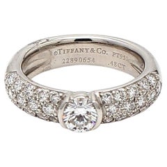 Tiffany and Co 0.48 Carat H-VVS2 Diamond Platinum Engagement Ring