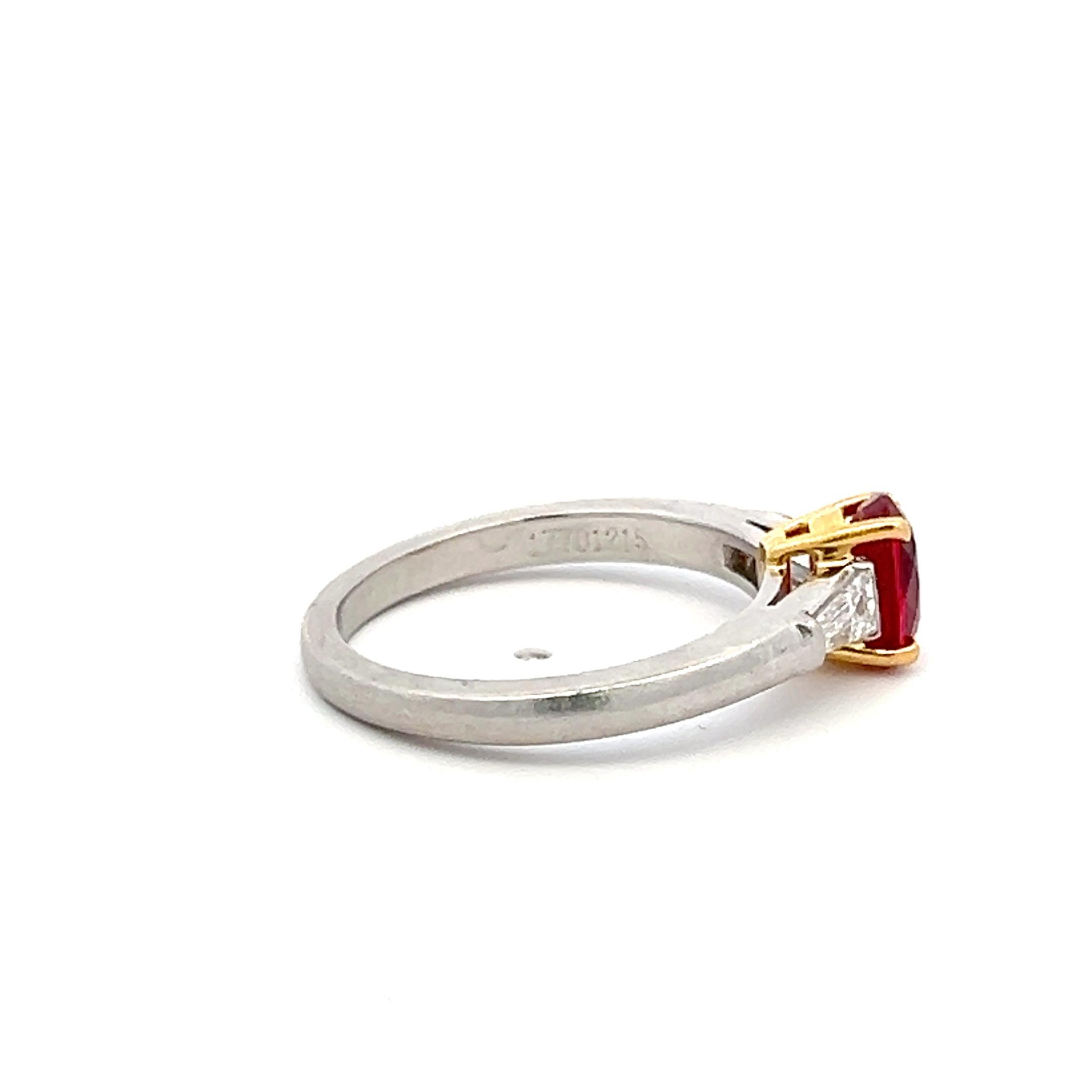Designer:
Tiffany and Co
Title:
Tiffany and Co 1.08 Carat Ruby And 0.23 Carat Diamond Platinum Engagement Ring
Style:
Engagement
Metal:
Platinum
Gemstone 1:
1.08 Carat RUBY
Number of Stones:
1
Shape:
Oval Shape
Gemstone 2:
0.23 Carat Diamond
Number