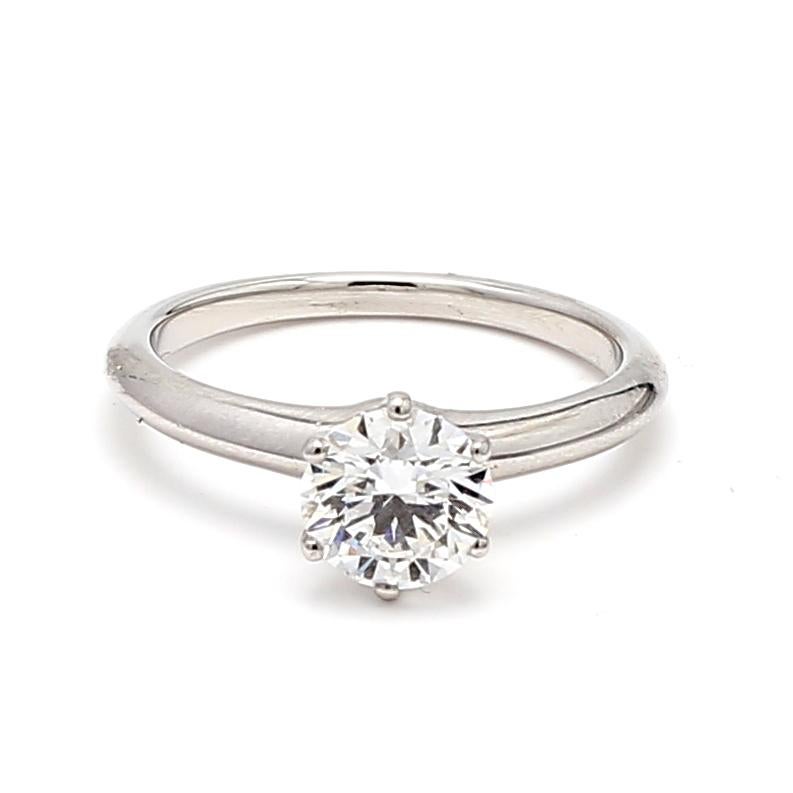 Designer:
Tiffany and Co
Title:
Tiffany and Co 1.26 Carat Round Brilliant F-VVS1 Diamond Platinum Engagement Ring
Style:
Engagement
Metal:
Platinum
Gemstone 1:
1.26 Carat Diamond
Number of Stones:
1
Color:
F
Clarity:
VVS1
Shape:
Round