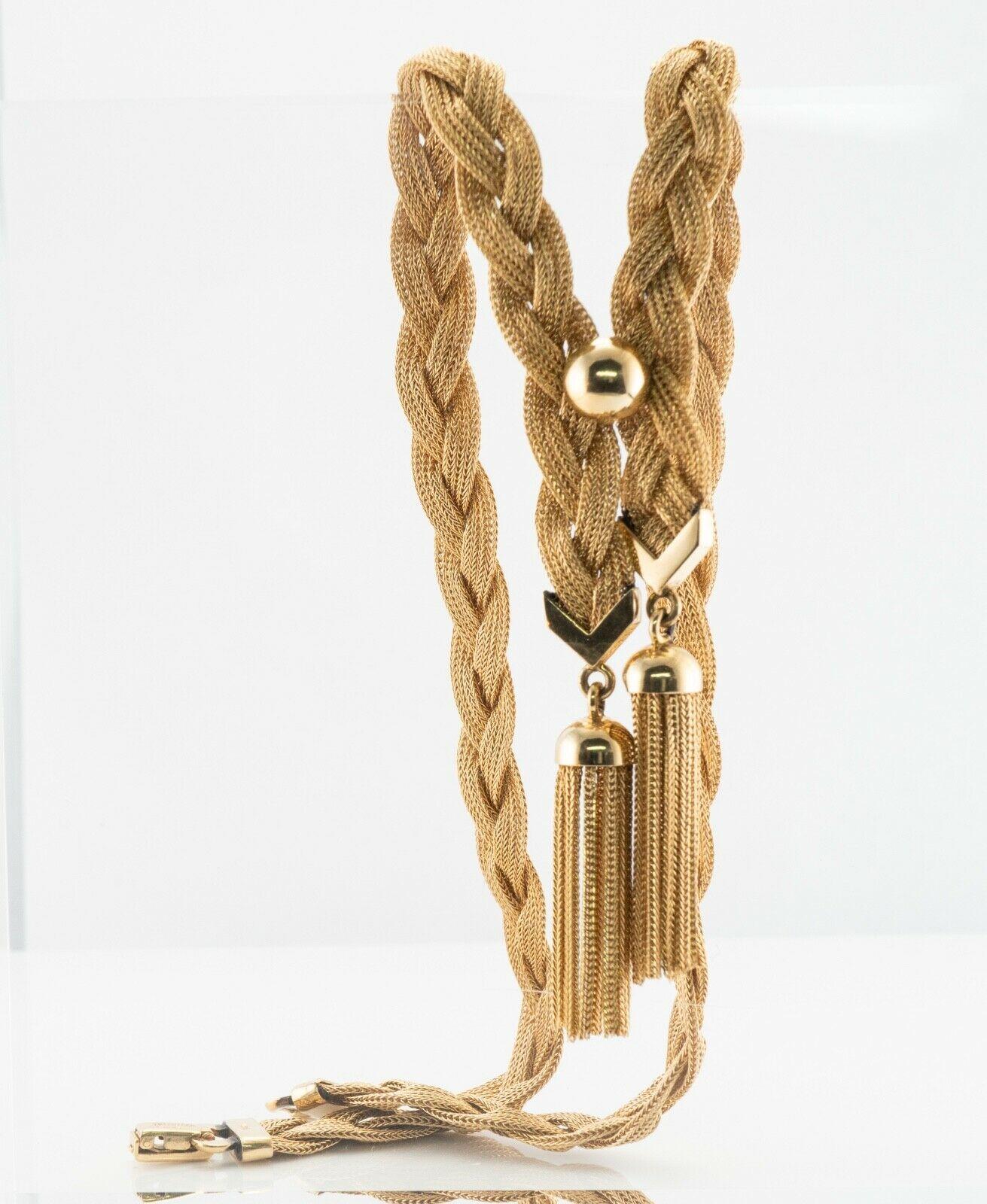 Women's Tiffany and Co. 14K Gold Braided Rope Necklace