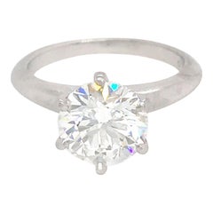 Tiffany & Co. 1.75 Carat Diamond Engagement Ring with Wedding Band
