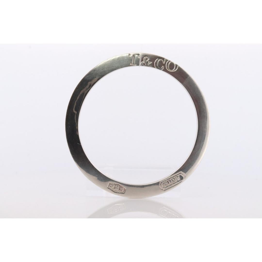Tiffany & Co. 1837 Sterlingsilber-Armband. RARE flache Scheibe Kreis Armreif 1