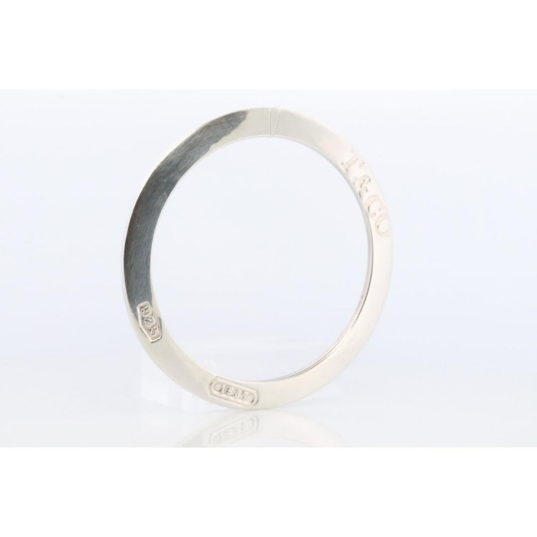 Tiffany & Co. 1837 Sterlingsilber-Armband. RARE flache Scheibe Kreis Armreif 3