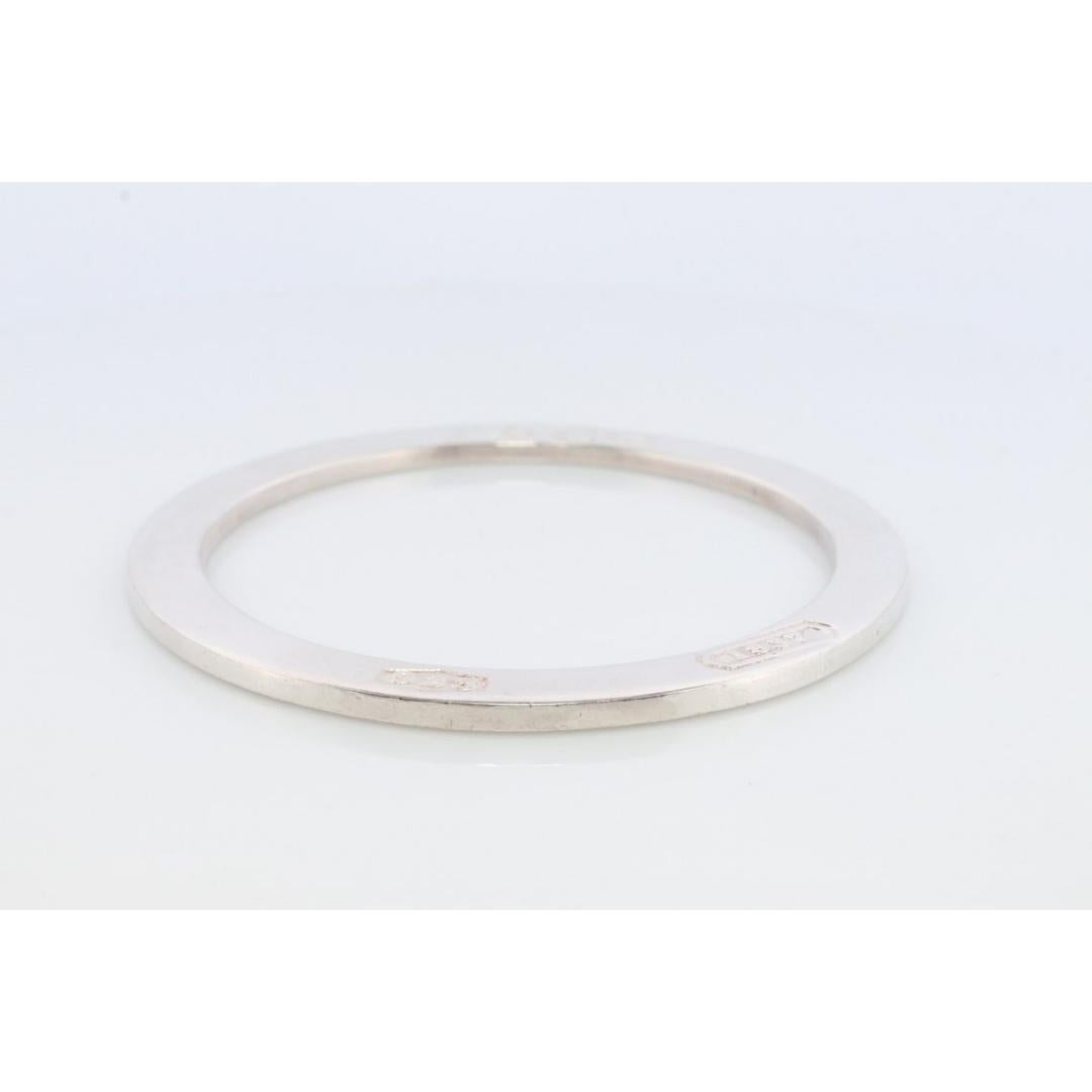 Tiffany & Co. 1837 Sterlingsilber-Armband. RARE flache Scheibe Kreis Armreif 4