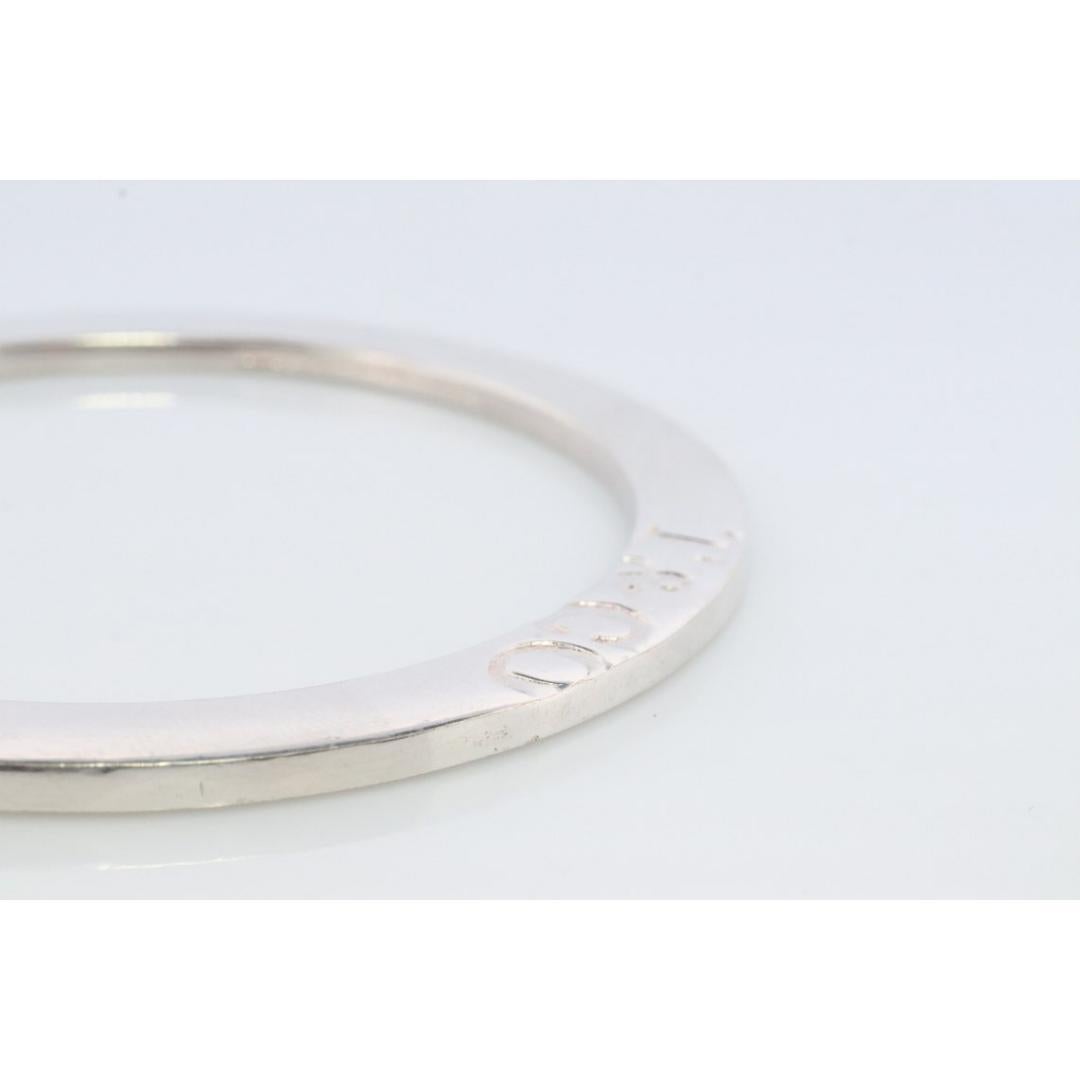 Tiffany & Co. 1837 Sterlingsilber-Armband. RARE flache Scheibe Kreis Armreif 5