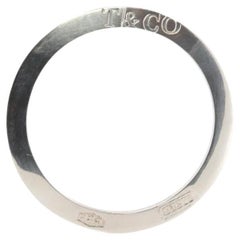 Tiffany & Co. 1837 Sterlingsilber-Armband. RARE flache Scheibe Kreis Armreif