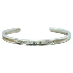 Tiffany & Co. 1837 Sterling Silber Manschettenknopf-Armband