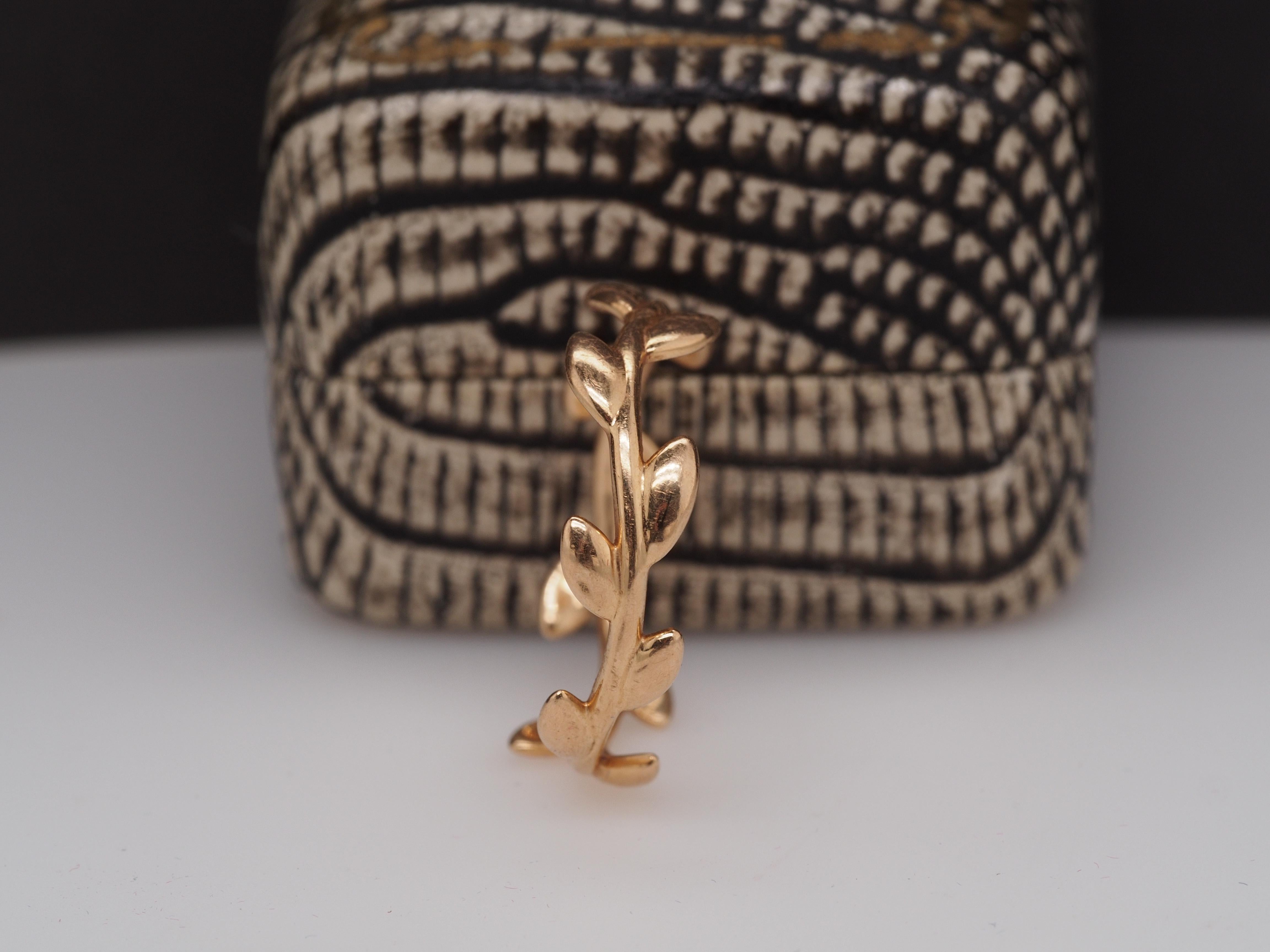 tiffany olive leaf band ring