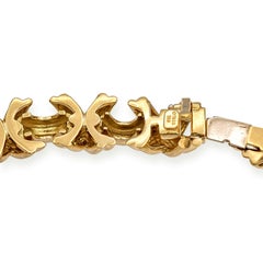 Tiffany and Co. 18K Yellow Gold Signature X Motif Choker Necklace