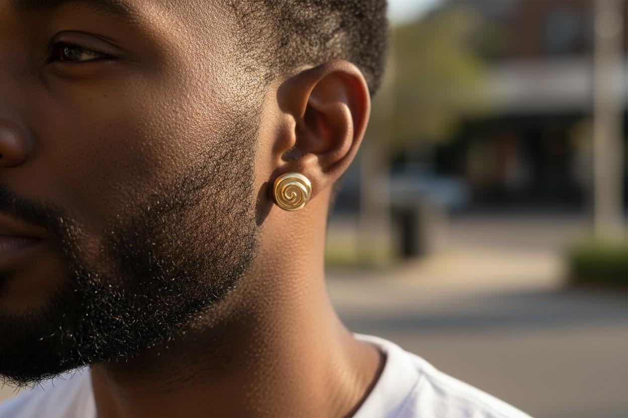 Tiffany & Co. Orecchini a perno a spirale in oro giallo 18k larghi 0,30 pollici in vendita 4