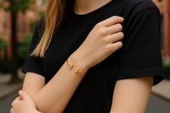 Tiffany and Co 18K Yellow Gold T Wire Bracelet