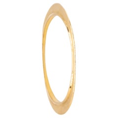 Tiffany and Co. 1980 Elsa Peretti Rare Flying Saucer Bangle in 18Kt Yellow Gold