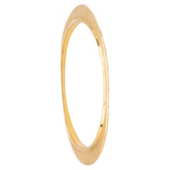 Vintage Tiffany and Co. 1980 Elsa Peretti Rare Flying Saucer Bangle in 18Kt Yellow Gold