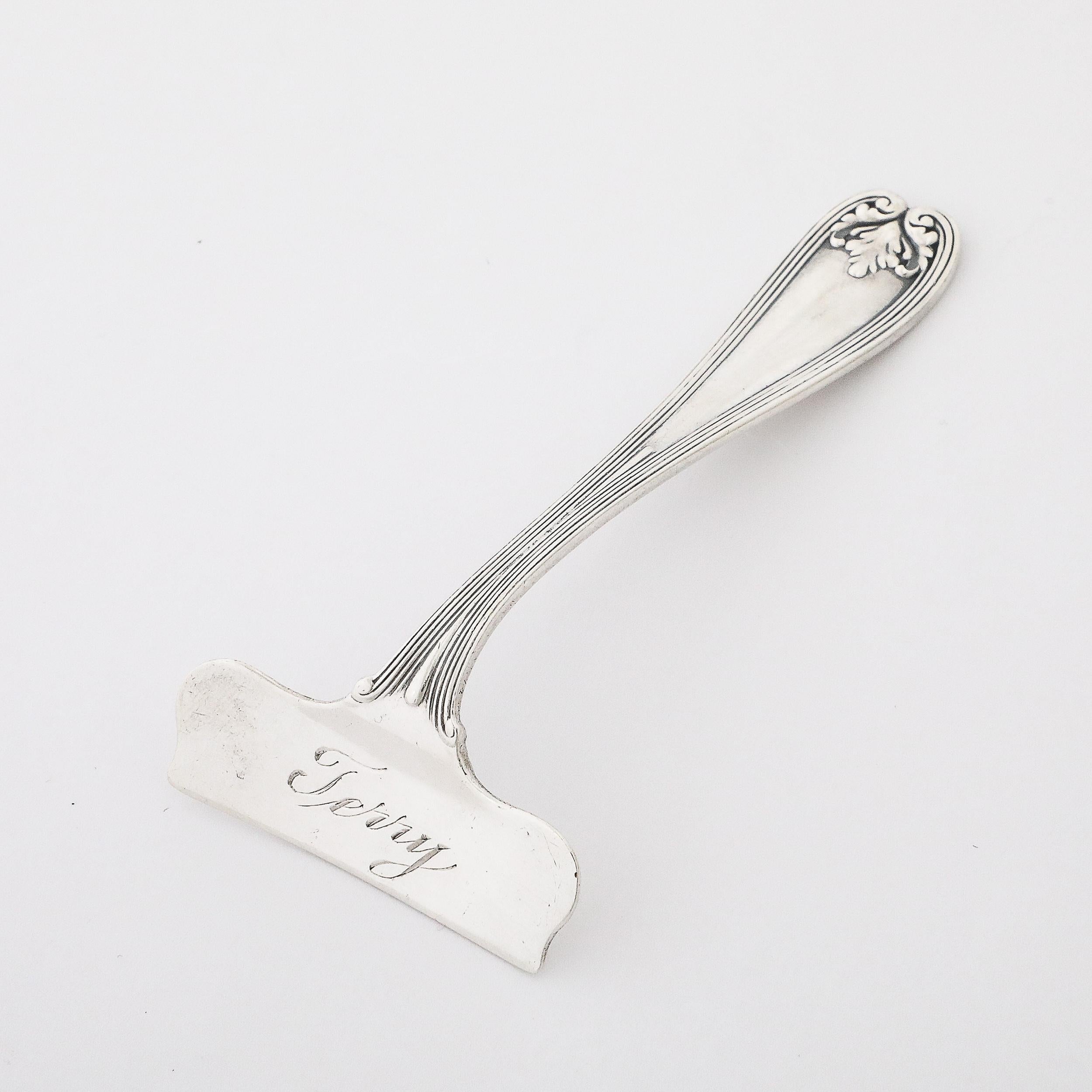 Tiffany and Co. 19th Century Sterling Silver Food Pusher in Pattern IX95 T 1