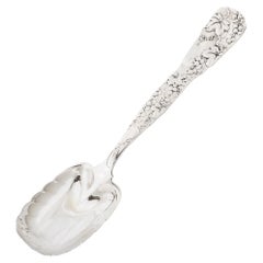 Tiffany and Co. 19th Century Sterling Silver Serving Spoon in "Vine W/ Grapes"