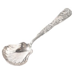 Tiffany and Co. 19th Century Sterling Silver Serving Spoon in "Vine with Grapes"