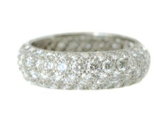 Tiffany & Co. 3 Carat Diamond Platinum Etoile 4-Row Band Ring