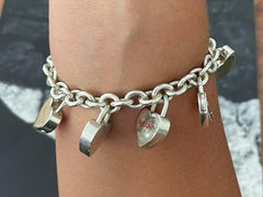 Tiffany & Co. Bracciale con 7 cuori in argento Sterling