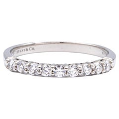 Tiffany and Co. 9-Stone Embrace Band Ring Platinum .27ct