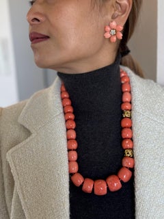 Tiffany and Co Angela Cummings Large Coral Necklace 18k