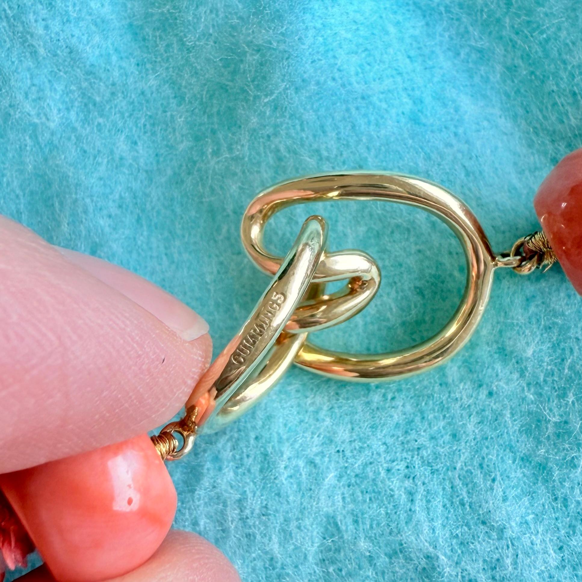 Tiffany and Co Angela Cummings Large Coral Necklace 18k For Sale 1