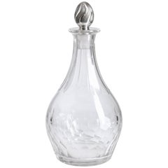 Tiffany and Co. Art Nouveau Sterling Silver, Mounted Decanter