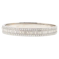 Tiffany and Co. Atlas Diamond Bangle Bracelet