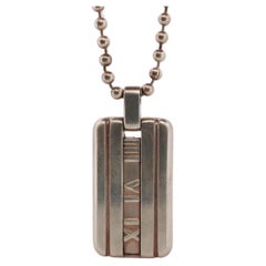 Colgante Atlas de Tiffany & Co. Collar grande Atlas romano de plata de ley
