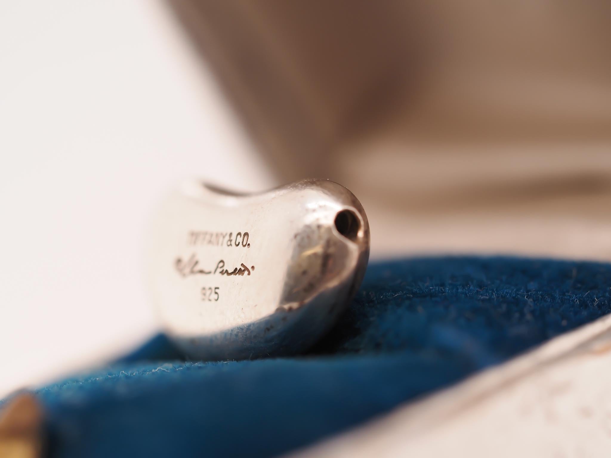 Tiffany and Co Bean Pendant in Sterling Silver For Sale 1