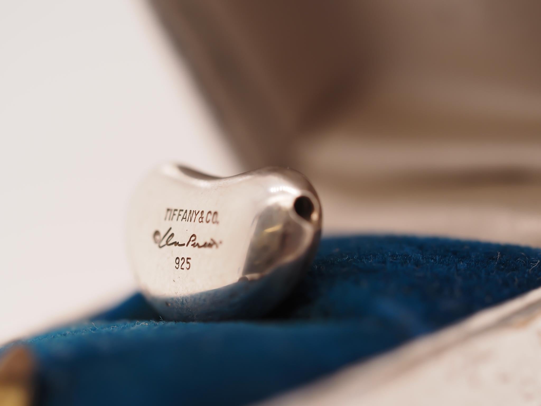 Tiffany and Co Bean Pendant in Sterling Silver For Sale 2