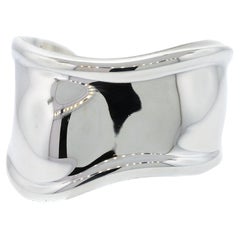 Used Tiffany and Co. Bone Cuff Sterling Silver Cuff Bracelet