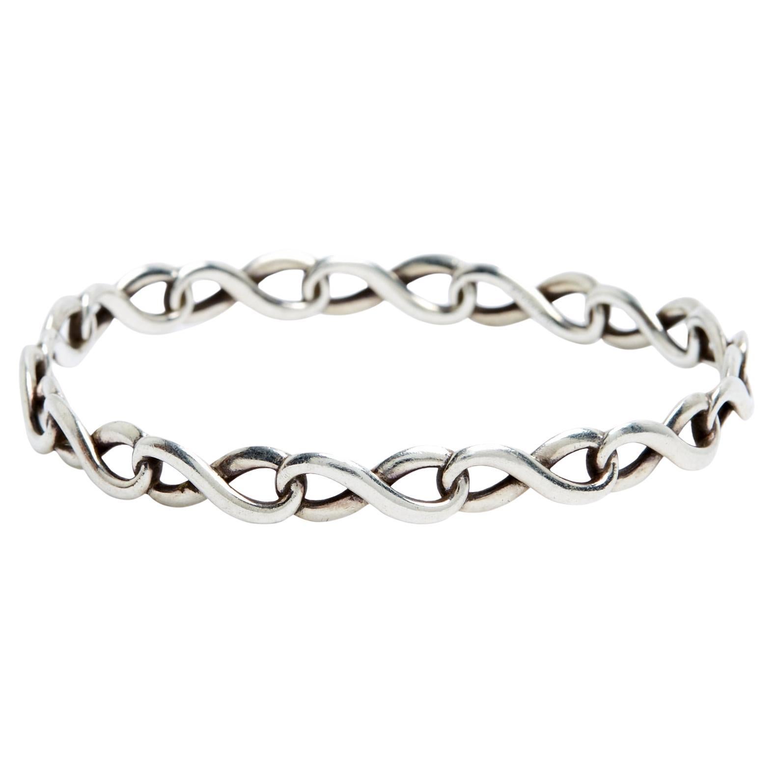 Tiffany And Co Pulsera Infinity Brazalete de plata de ley Tiffany & Co.