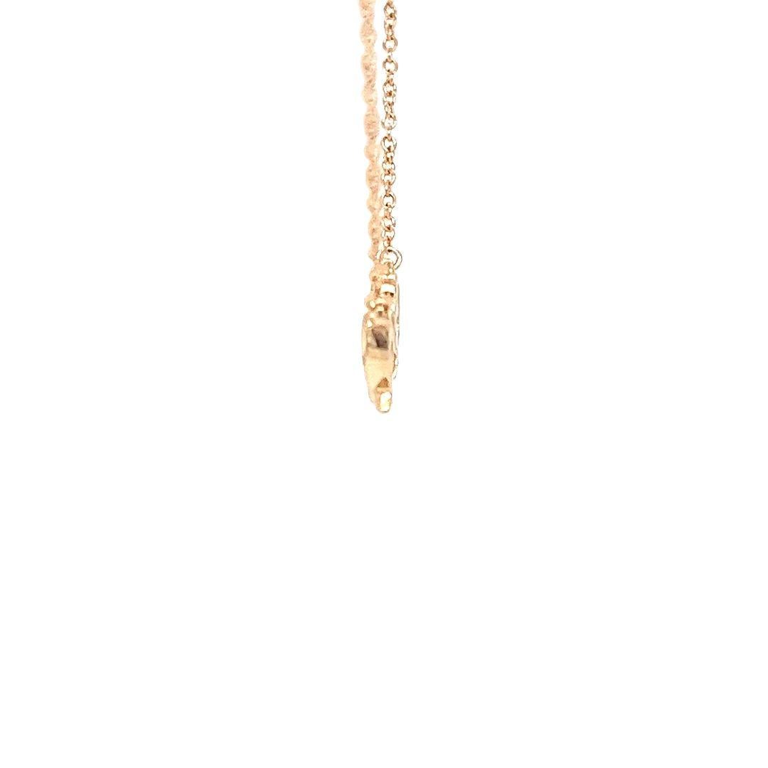 Round Cut Tiffany and Co. by Paloma Picasso Double Loving Heart Necklace in Rose Gold For Sale