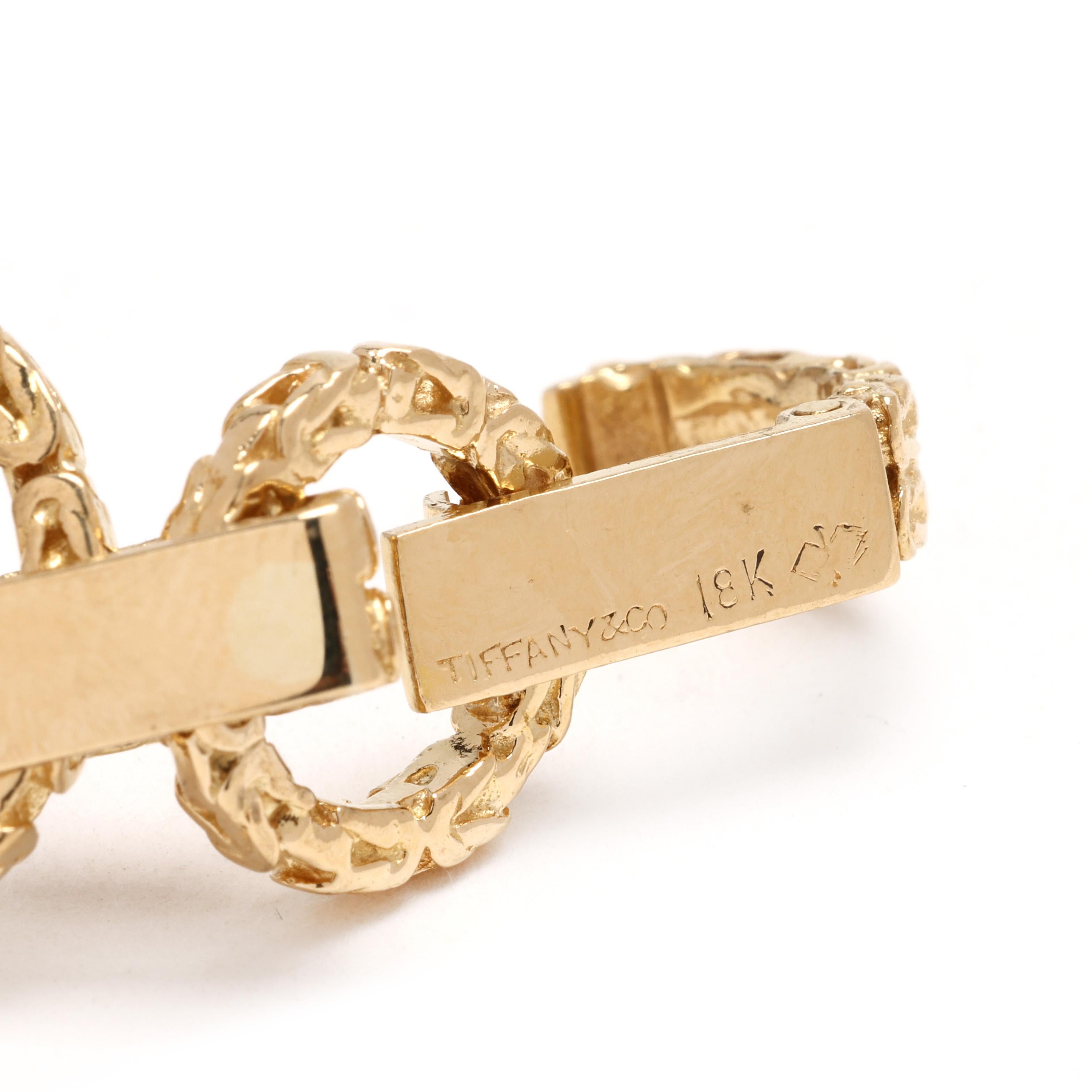 Tiffany and Co. Bracelet Byzantine Link, or jaune 18k, longueur 7.5 pouces Pour femmes en vente