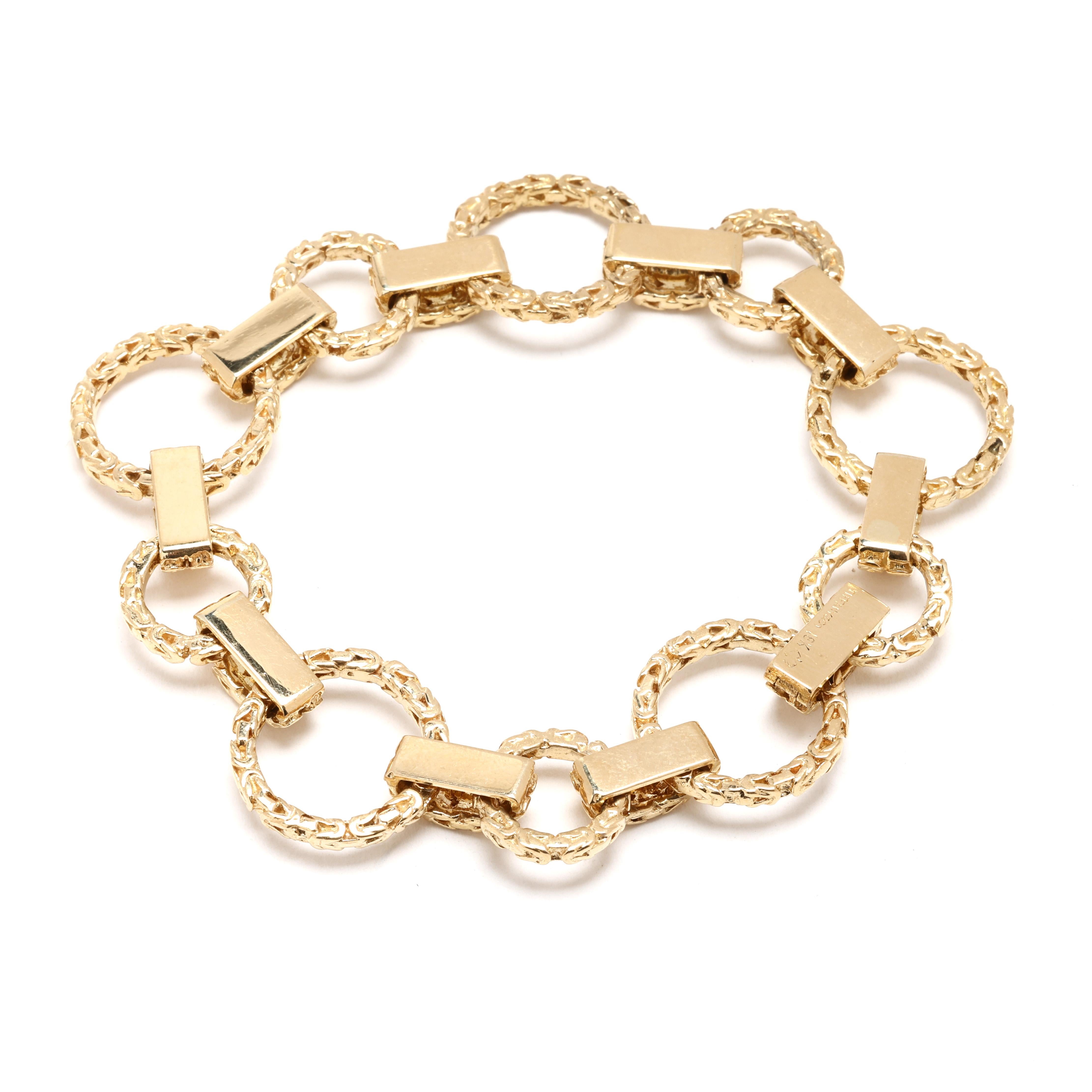 Tiffany and Co. Bracelet Byzantine Link, or jaune 18k, longueur 7.5 pouces en vente 1