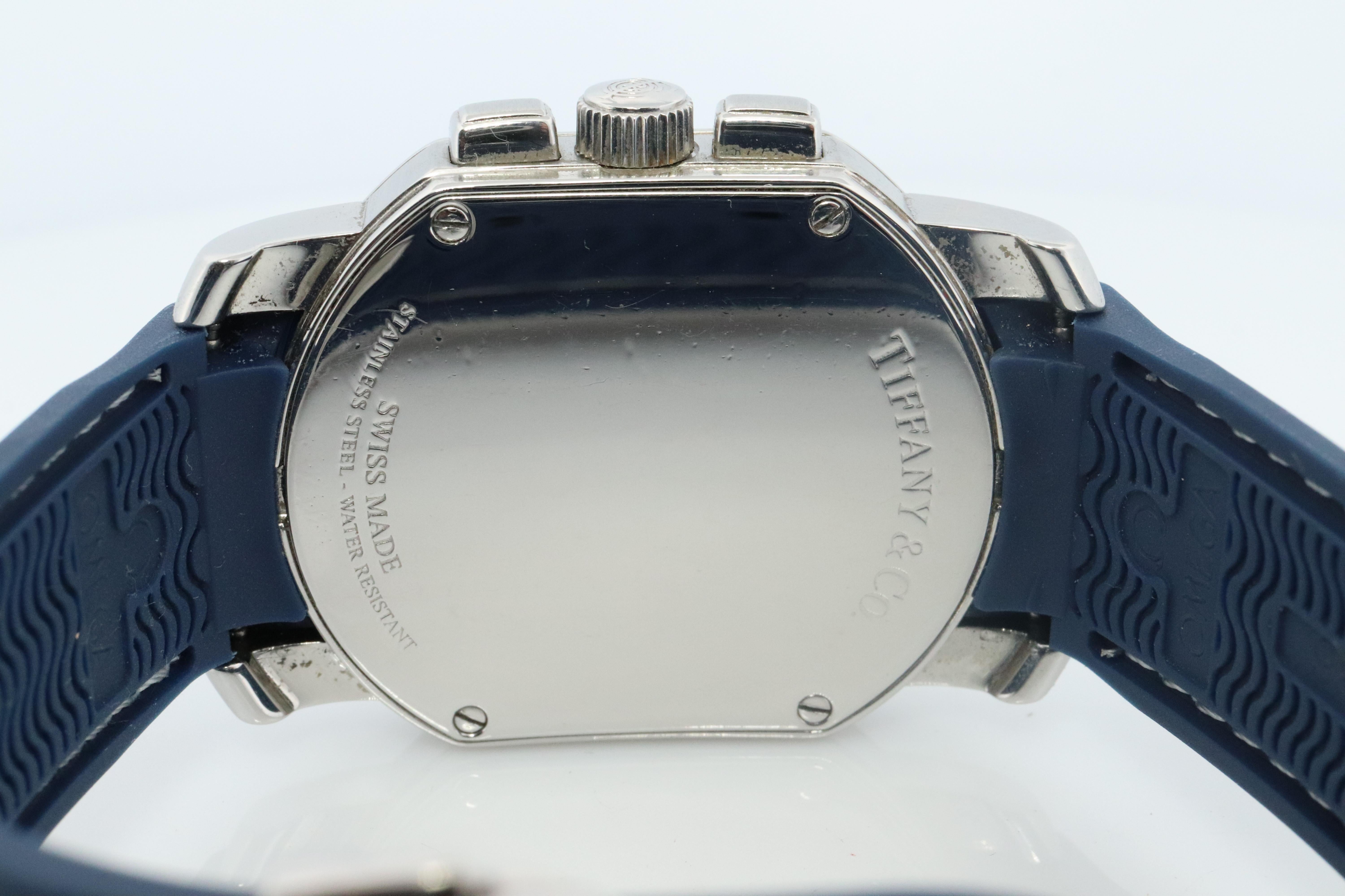 Tiffany and Co Coupe Resonator Watch. Mens Tiffany and Co Chronograph Wristwatch 6
