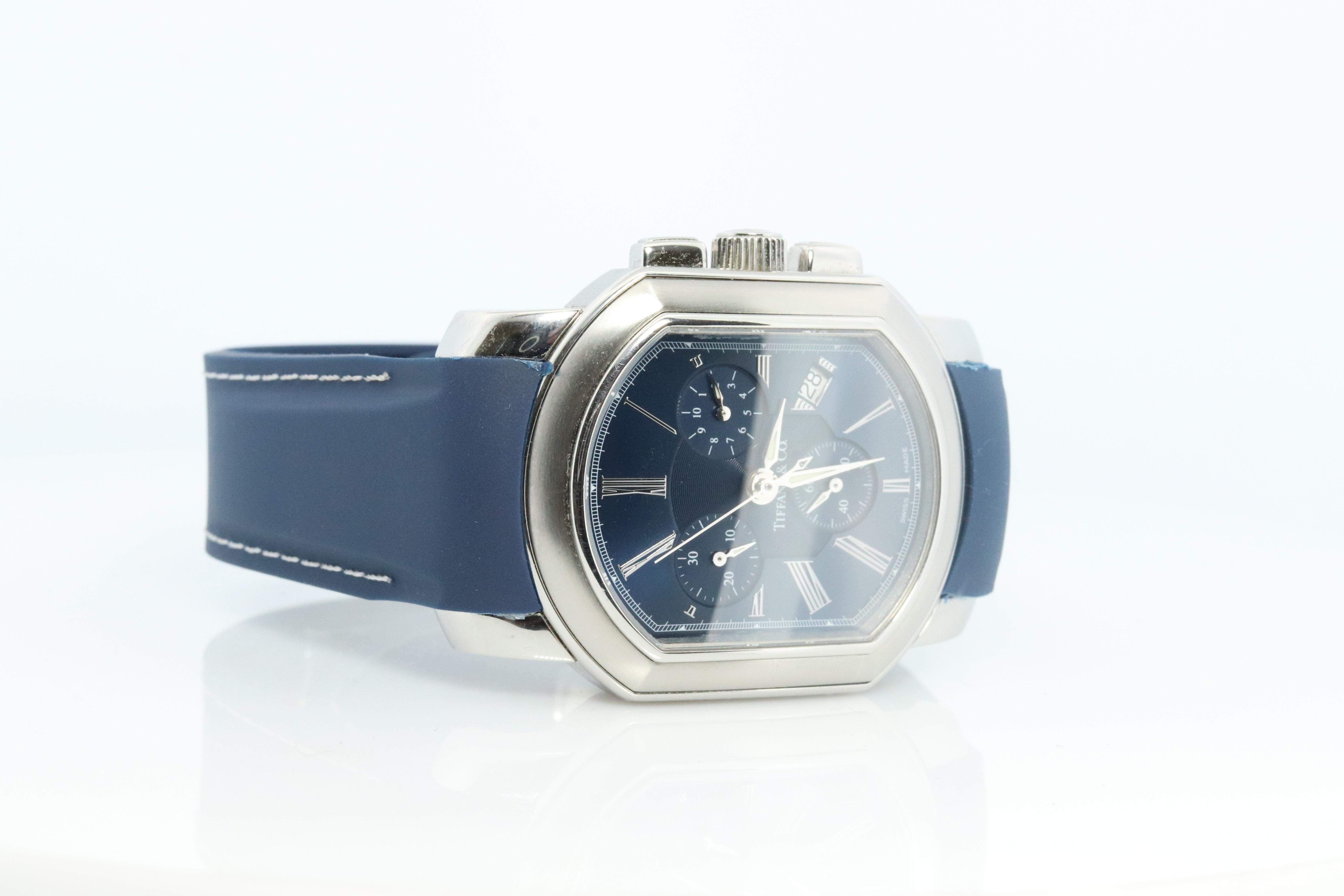 Women's Tiffany and Co Coupe Resonator Watch. Mens Tiffany and Co Chronograph Wristwatch