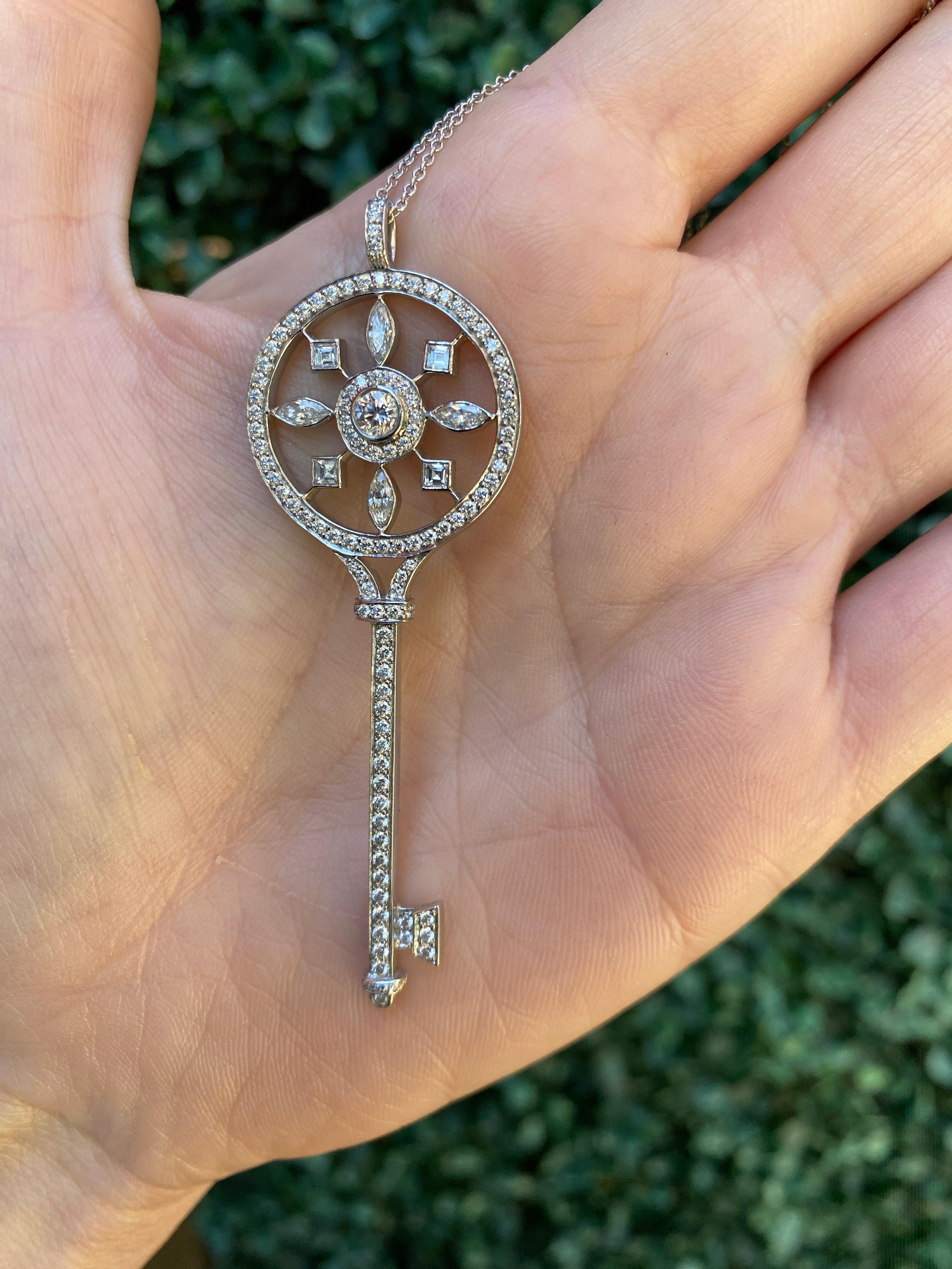 Tiffany & Co. Collana di chiavi con caleidoscopio di diamanti in vendita 6