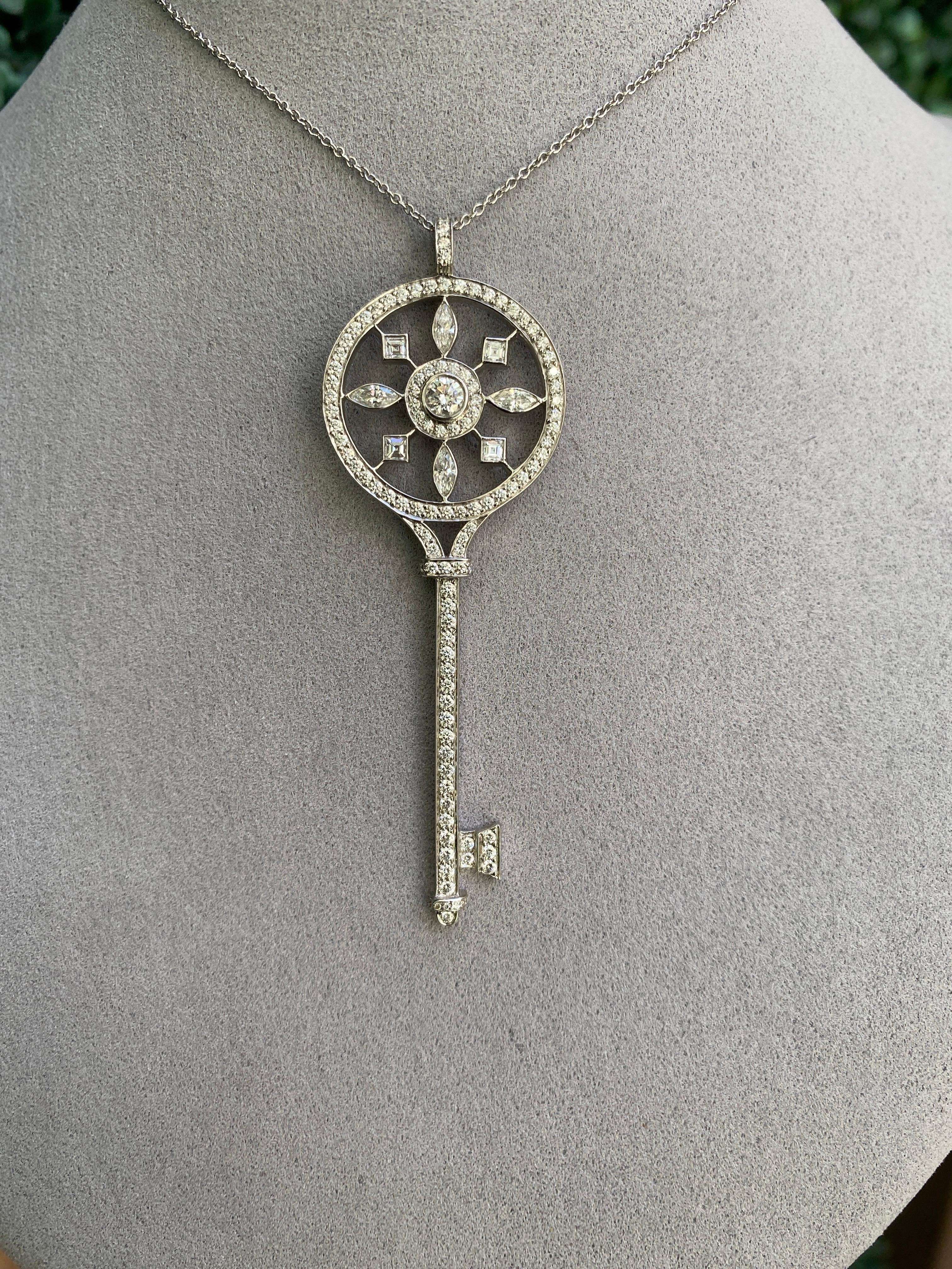 da uomo o donna Tiffany & Co. Collana di chiavi con caleidoscopio di diamanti in vendita