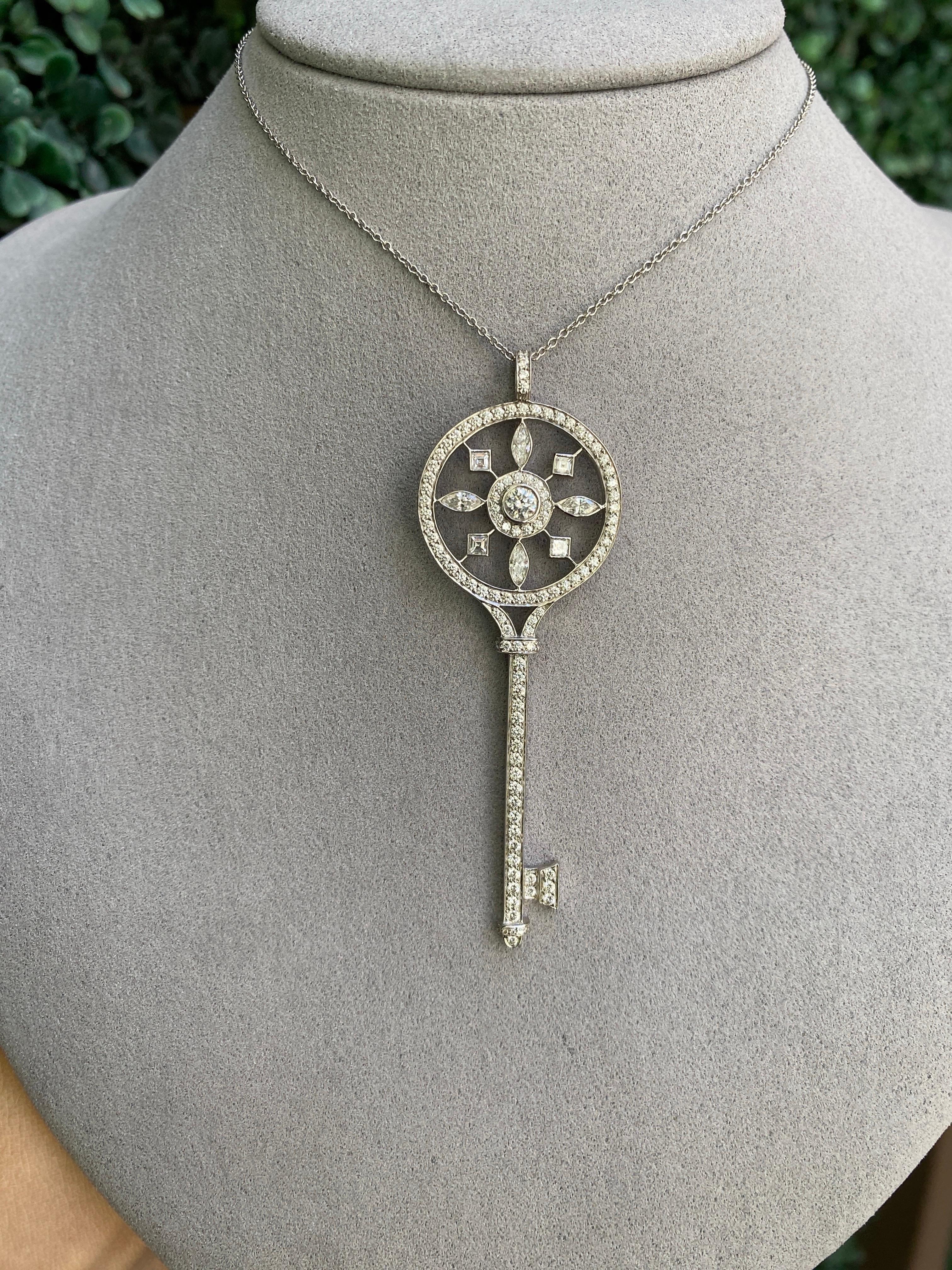 Tiffany & Co. Collana di chiavi con caleidoscopio di diamanti in vendita 3